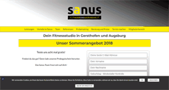 Desktop Screenshot of fitness-sanus.de
